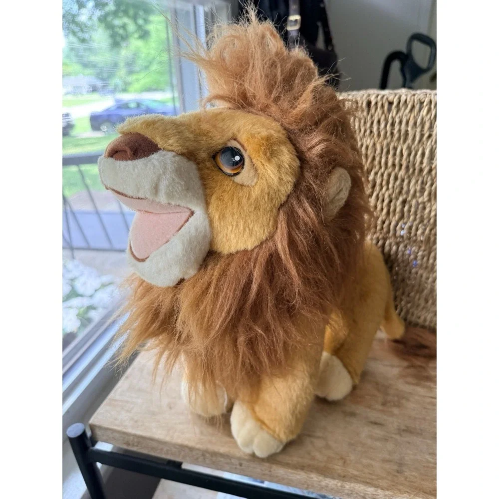 1993 Mattel Authentic Disney Lion King Adult SIMBA Medium Plush Stuffed Toy Lion